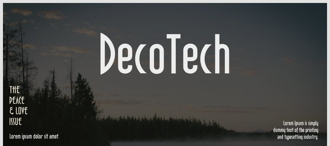 DecoTech Font Family