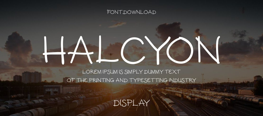 Halcyon Font