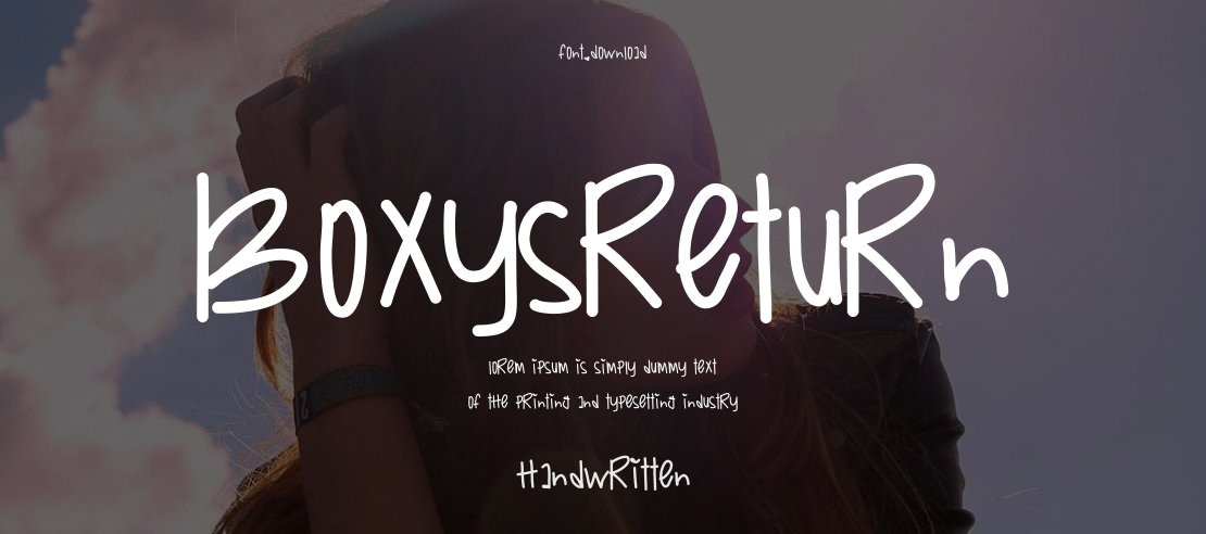 BoxysReturn Font