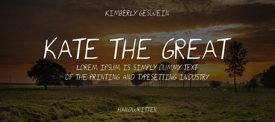 Kate the Great Font