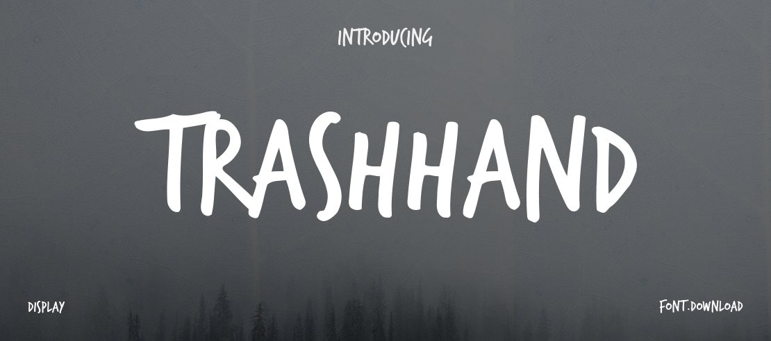 TrashHand Font