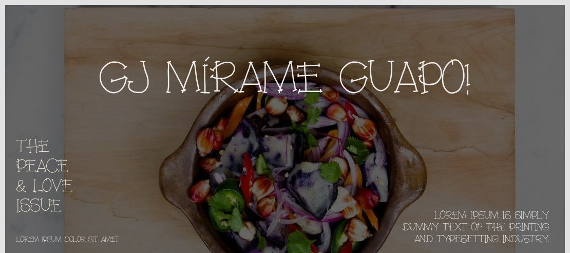 gj mírame guapo! Font