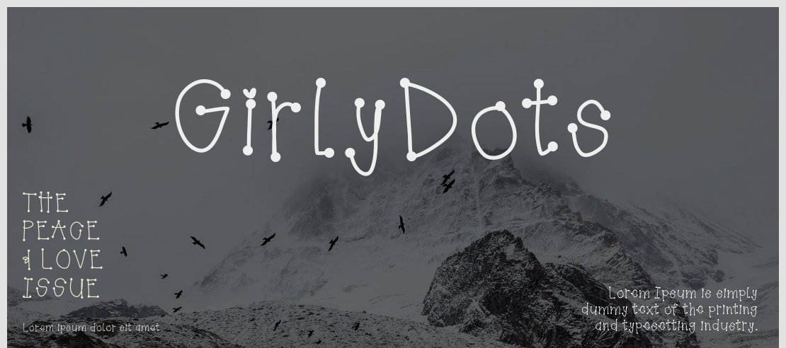 GirlyDots Font