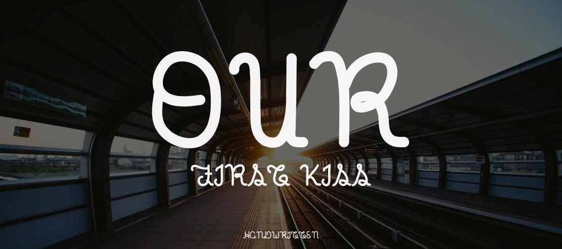 Our First Kiss Font