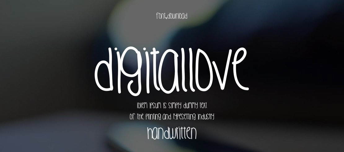 DigitalLove Font