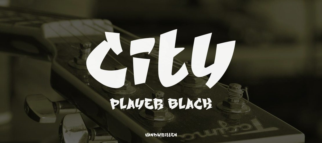 City Player Black Font Family