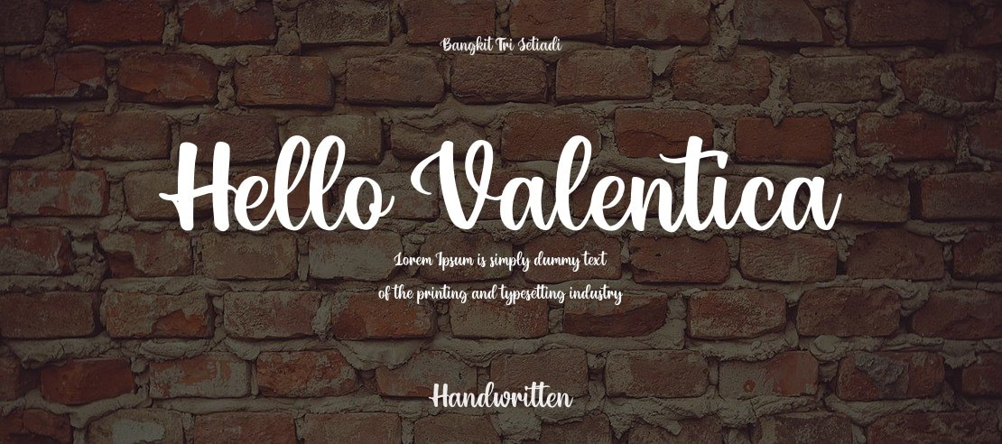 Hello Valentica Font
