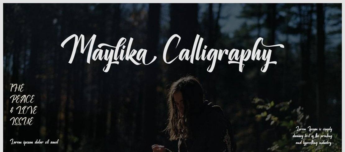 Maylika Calligraphy Font