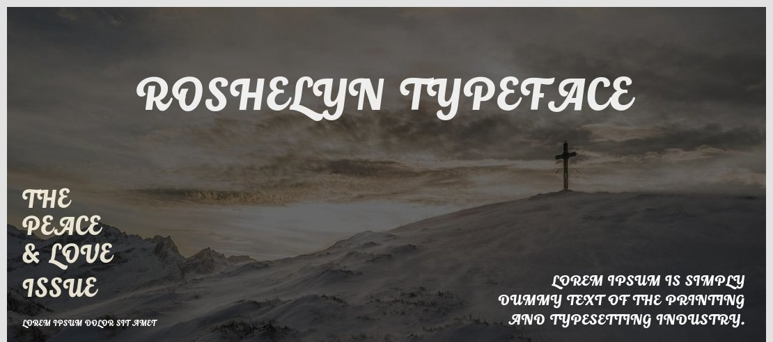 Roshelyn Typeface Font