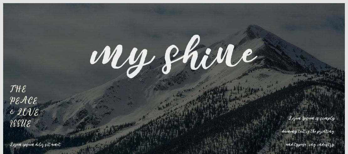 my shine Font