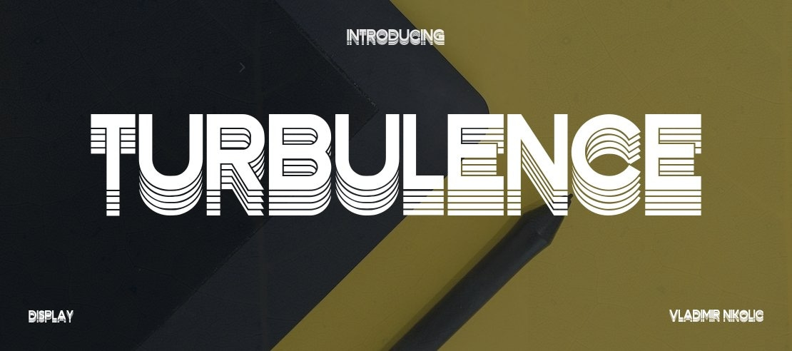 Turbulence Font