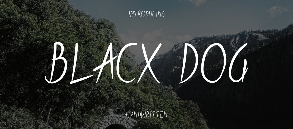 BLacx Dog Font