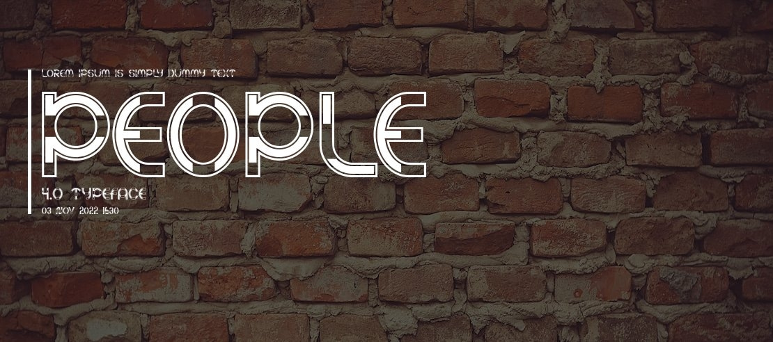 People 4.o Font