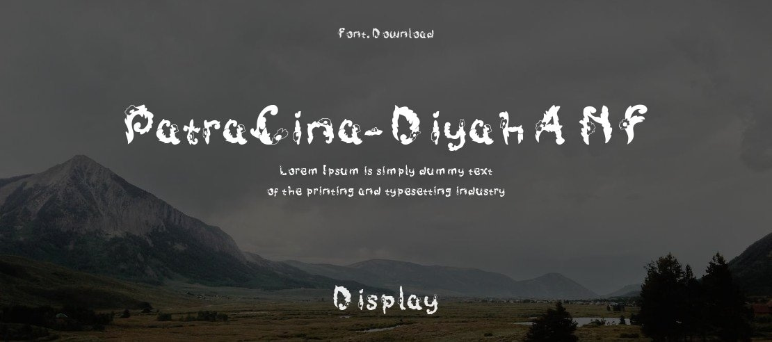 PatraCina-DiyahANF Font
