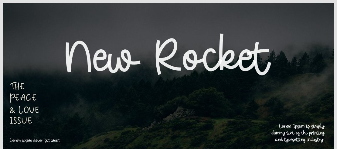 New Rocket Font