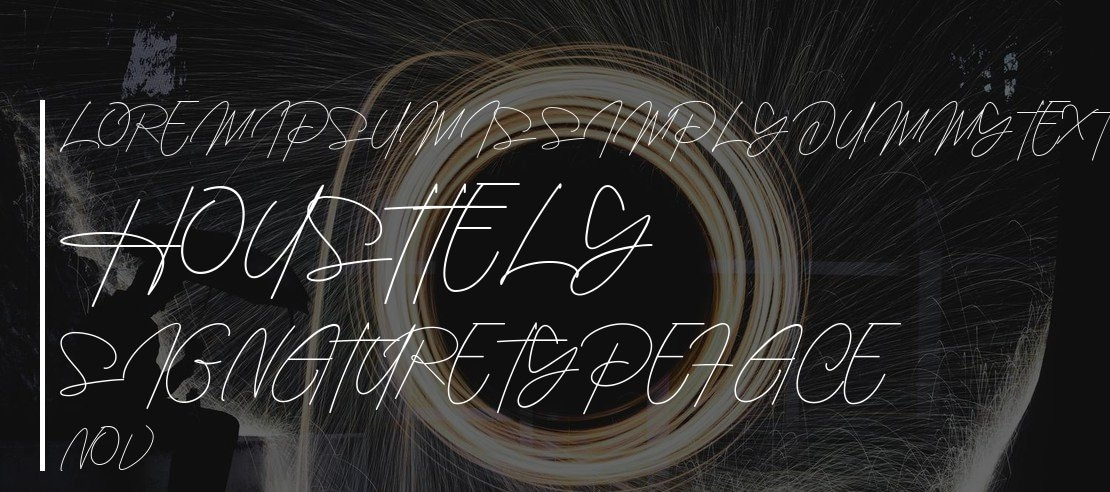 Housttely Signature Font