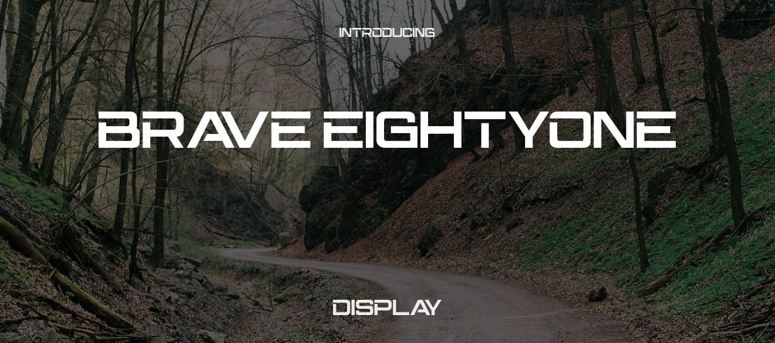 BRAVE Eightyone Font