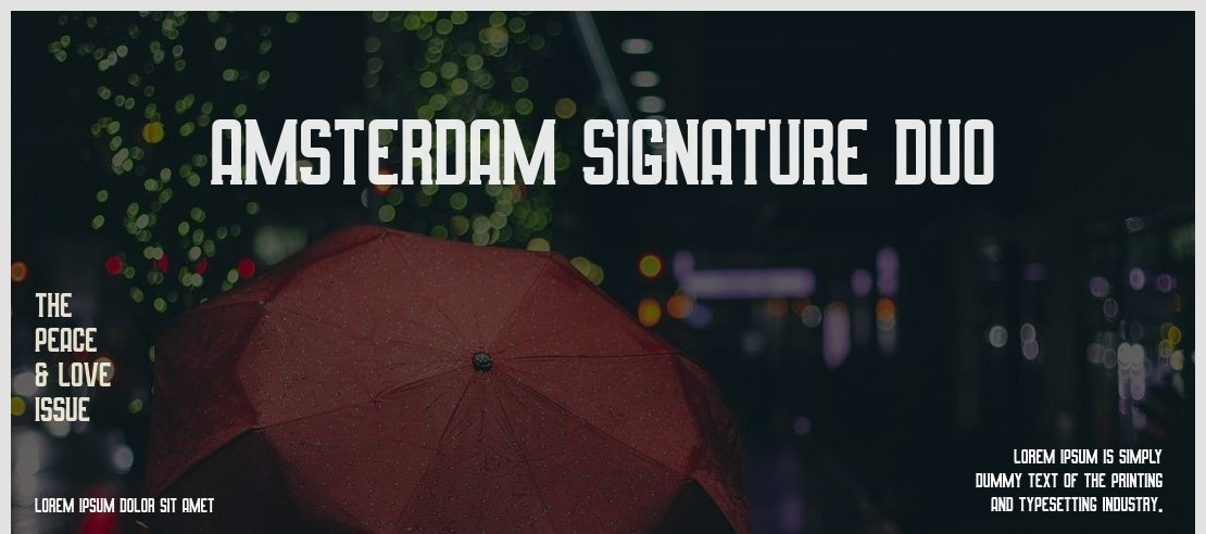 Amsterdam Signature Duo Font Family