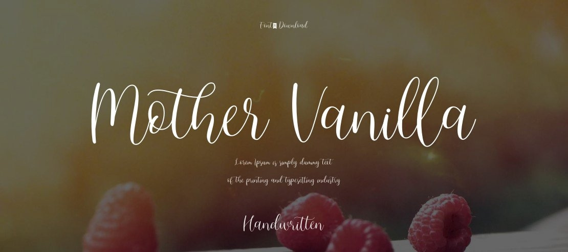 Mother Vanilla Font