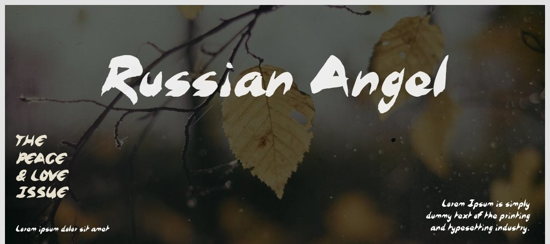 Russian Angel Font