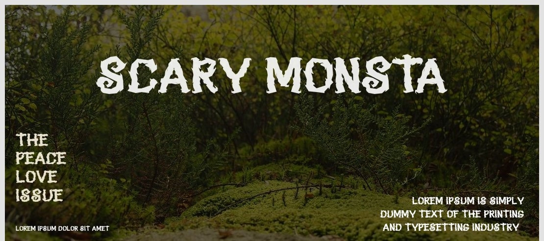 SCARY MONSTA Font