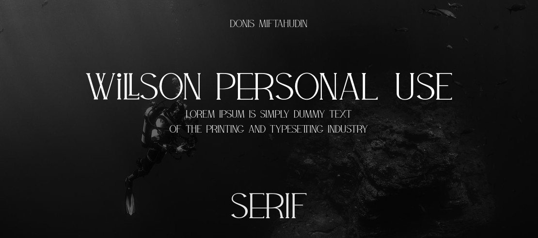 WILLSON Personal Use Font