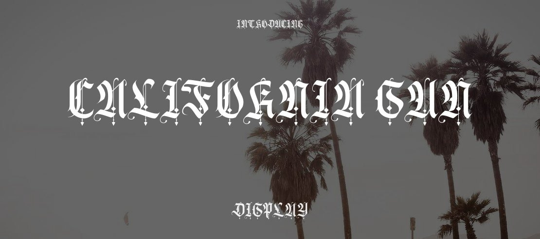 California sun Font Family