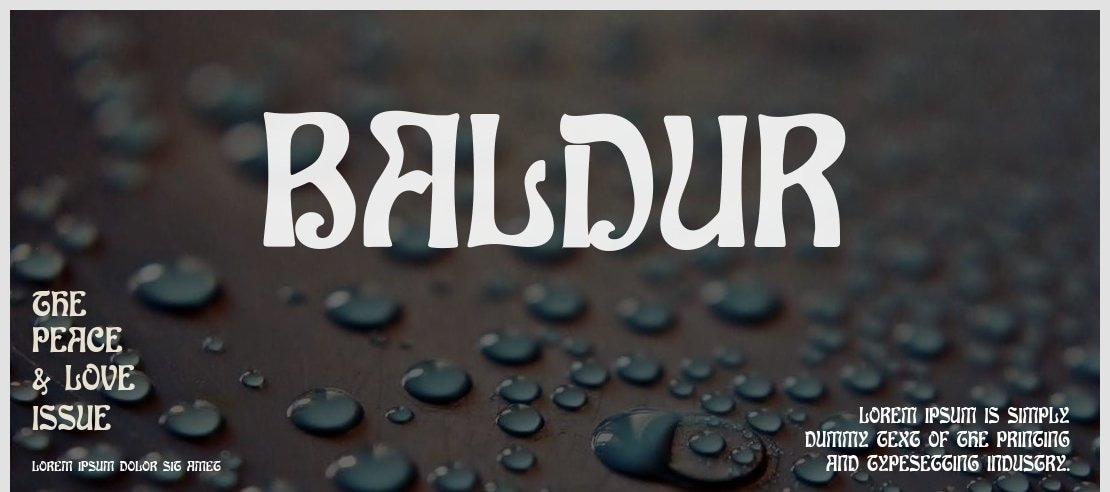 Baldur Font Family