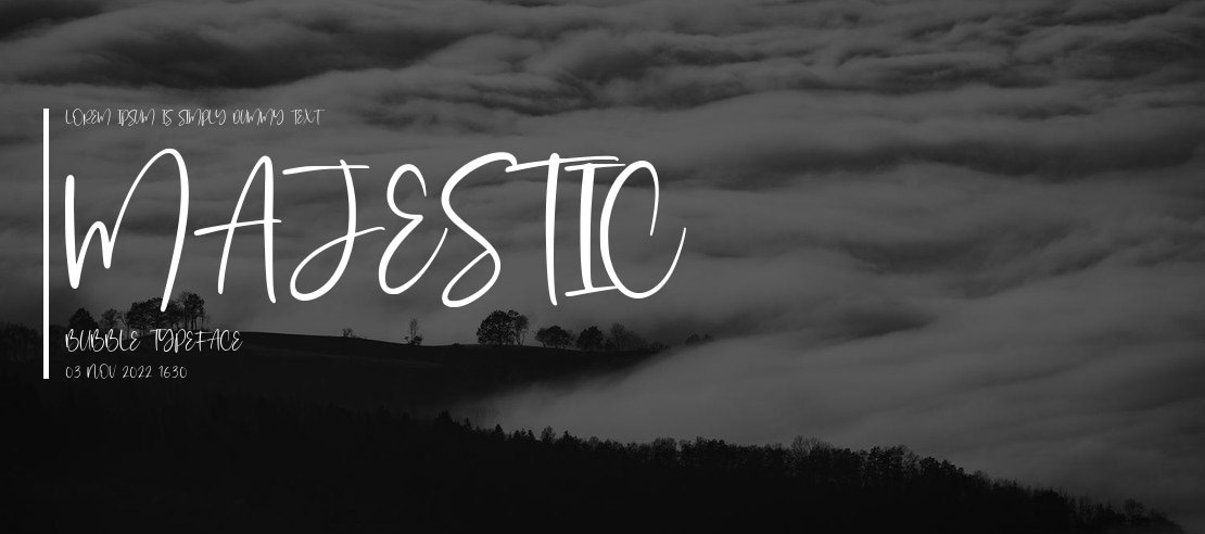 Majestic Bubble Font