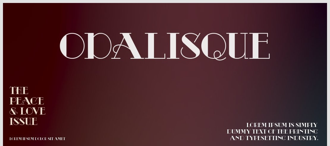 Odalisque Font