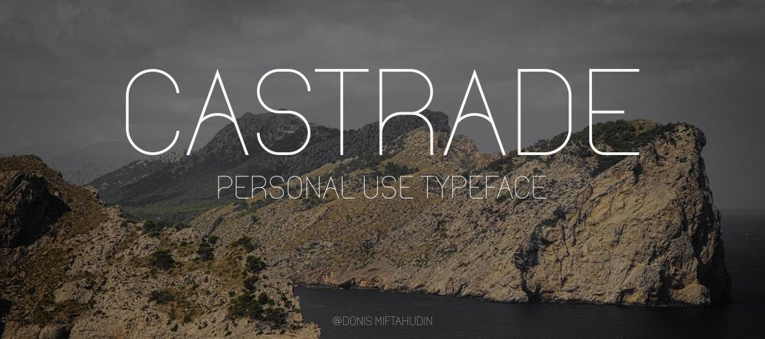 Castrade Personal Use Font