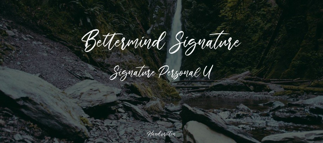 Bettermind Signature Personal U Font