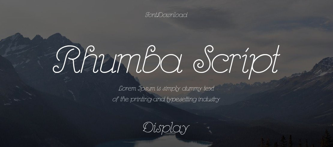 Rhumba Script Font