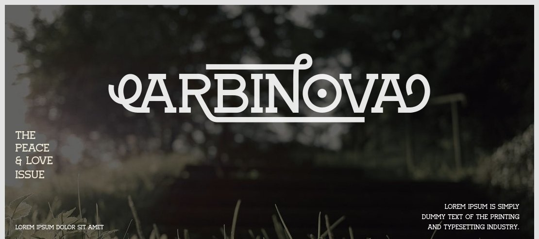 Arbinova Font