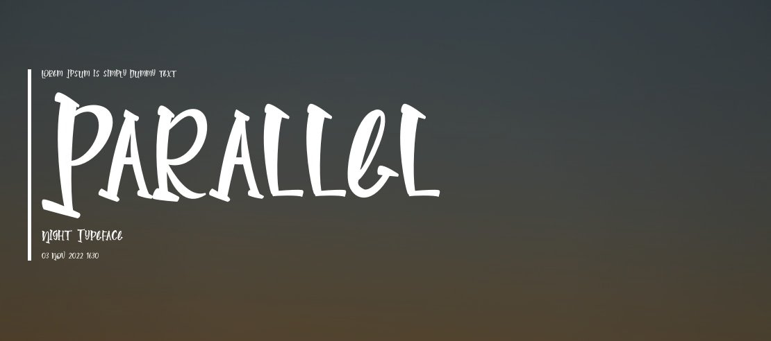 Parallel Night Font