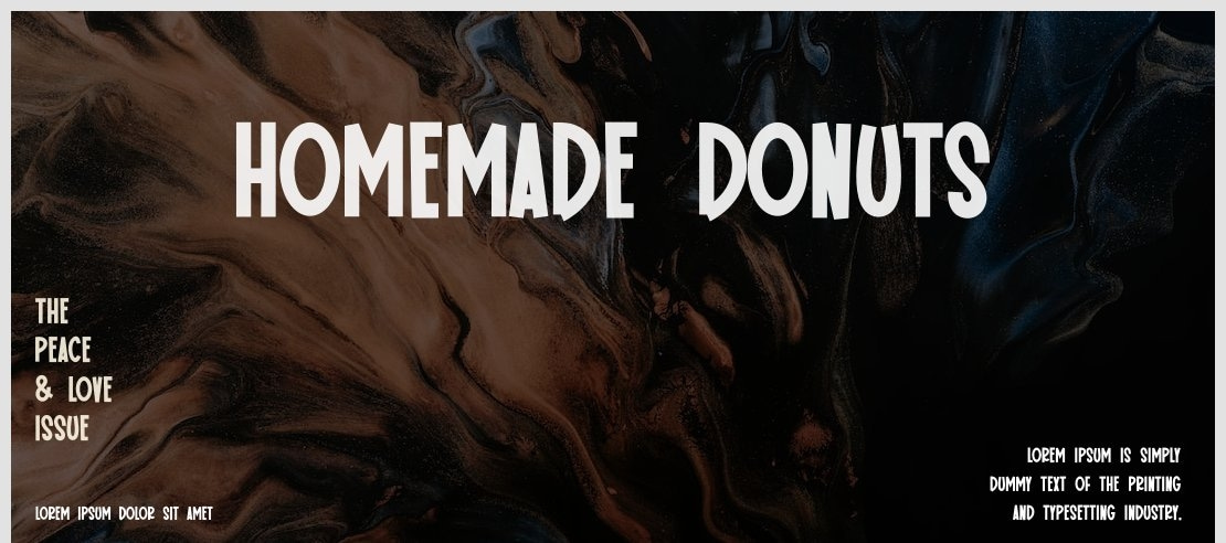 Homemade Donuts Font