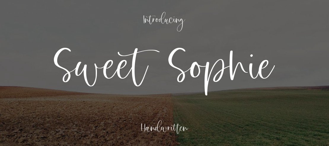 Sweet Sophie Font