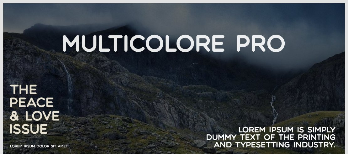 Multicolore Pro Font