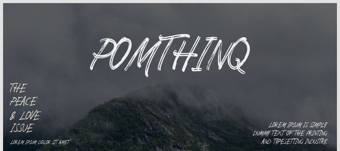 Pomthinq Font