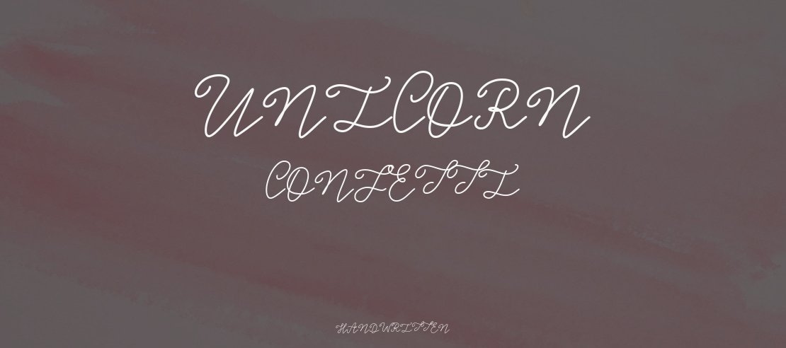 Unicorn Confetti Font