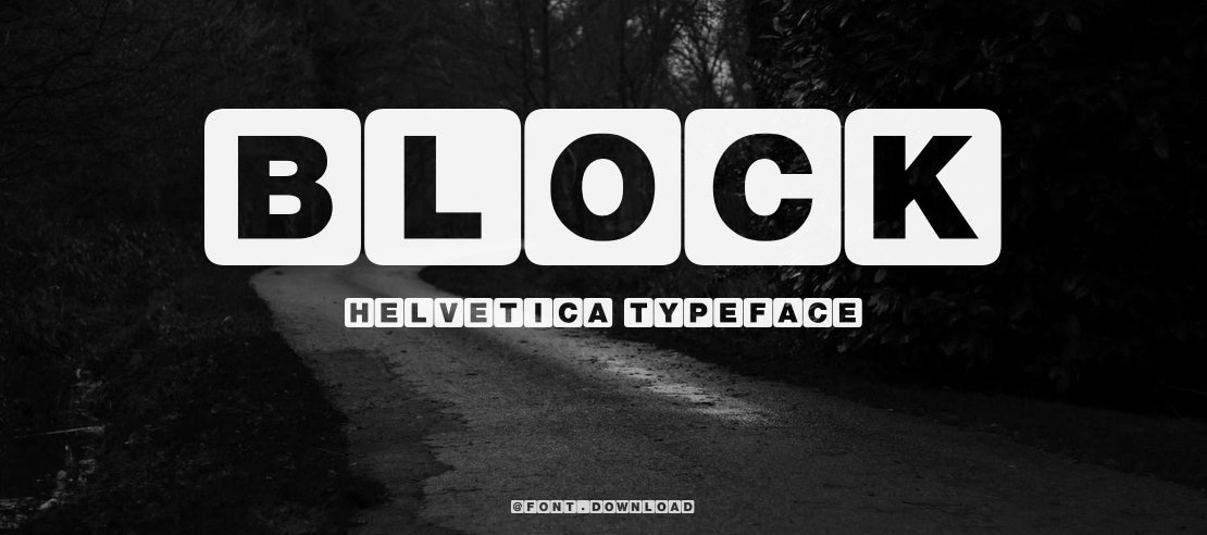 Block Helvetica Font