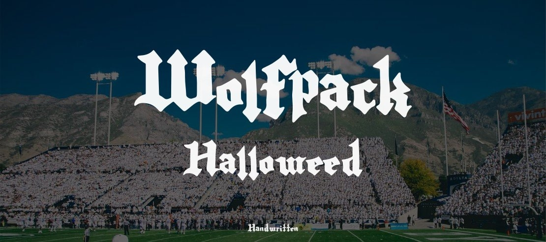 Wolfpack Halloweed Font