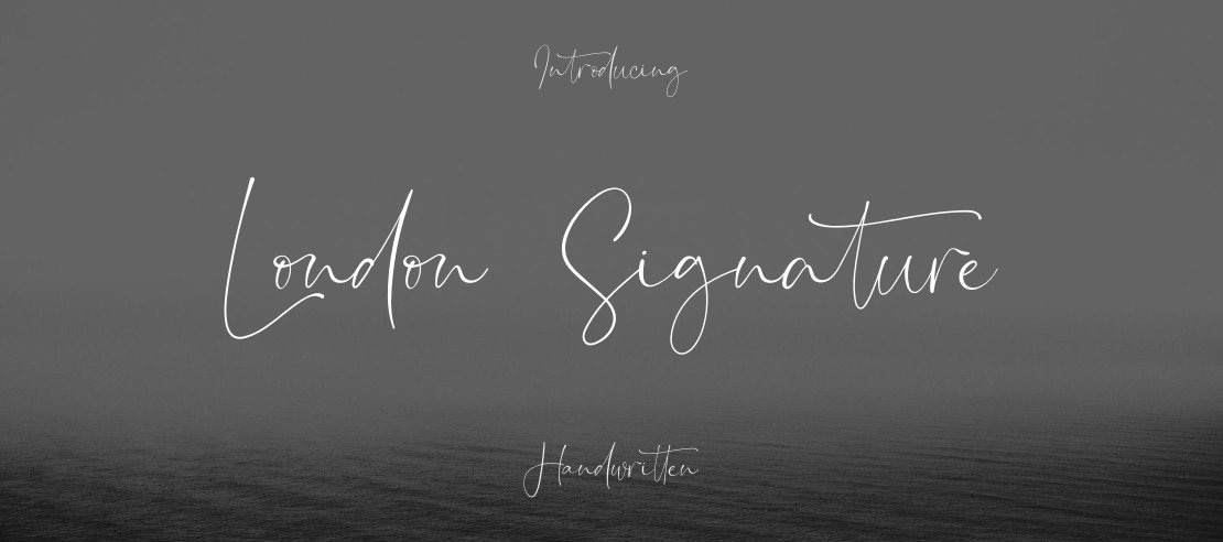 London Signature Font Family