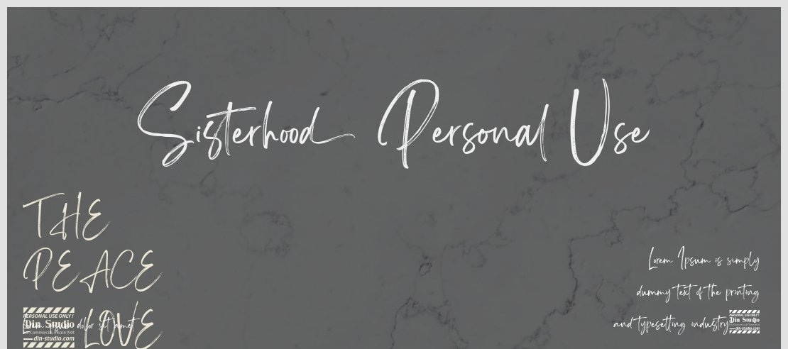 Sisterhood Personal Use Font