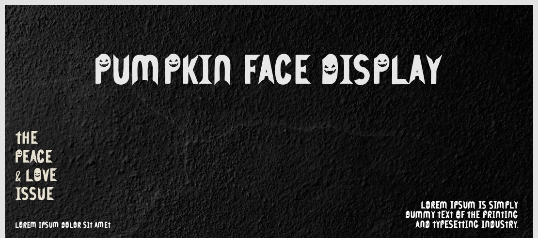 Pumpkin Face Display Font Family