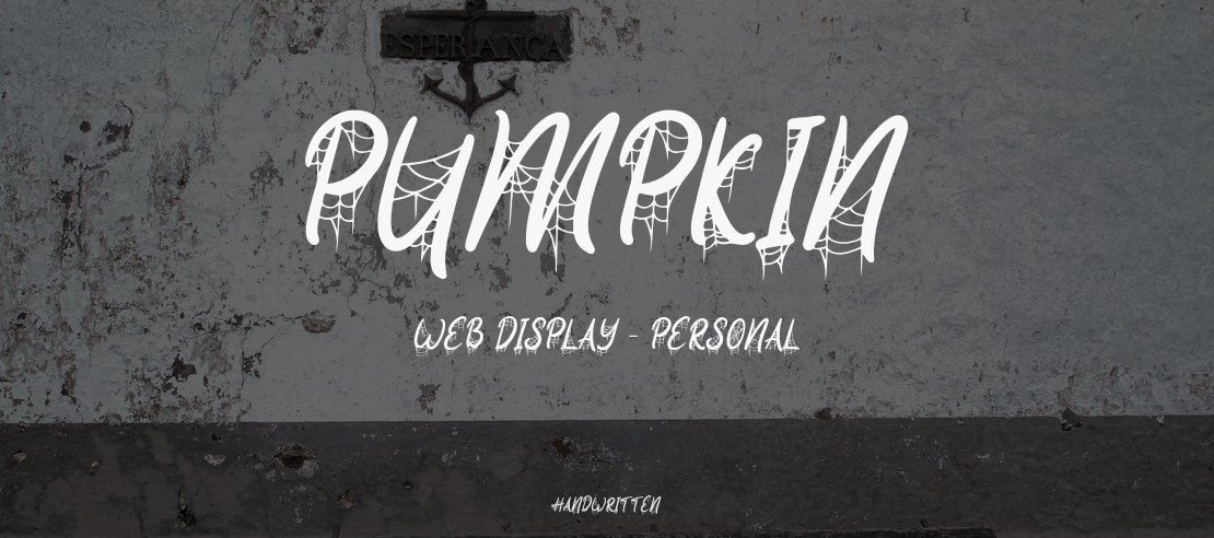 Pumpkin Web Display - Personal Font Family