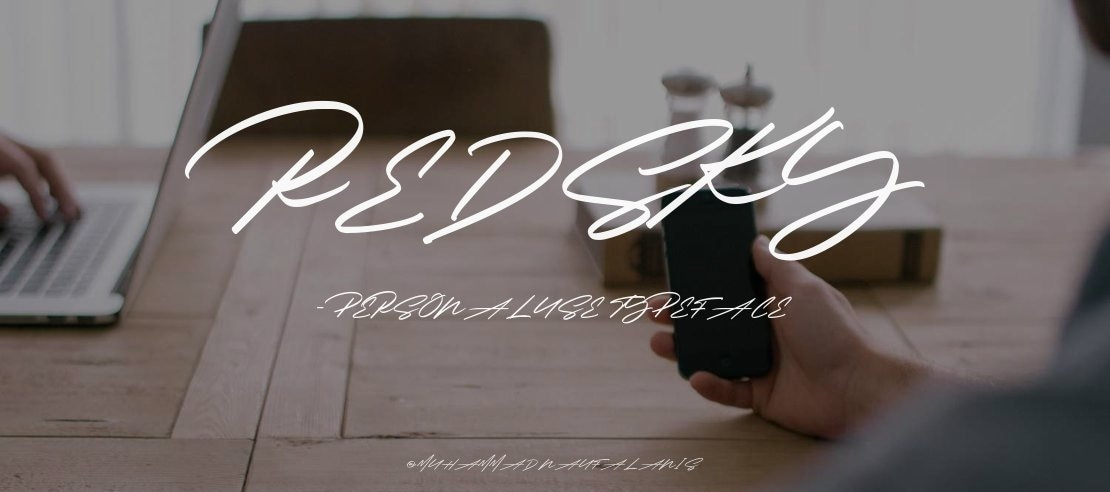 RedSky - Personal Use Font