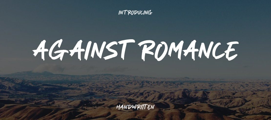 Against Romance Font