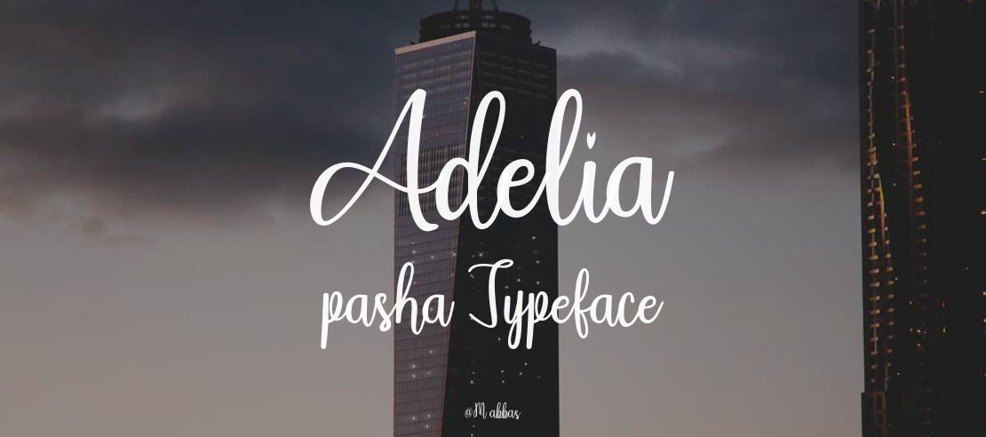 Adelia pasha Font Family