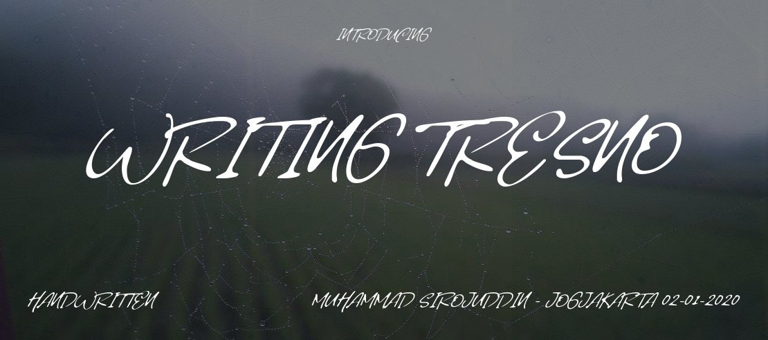 Writing Tresno Font